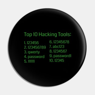 Top Hacker Tools Pin