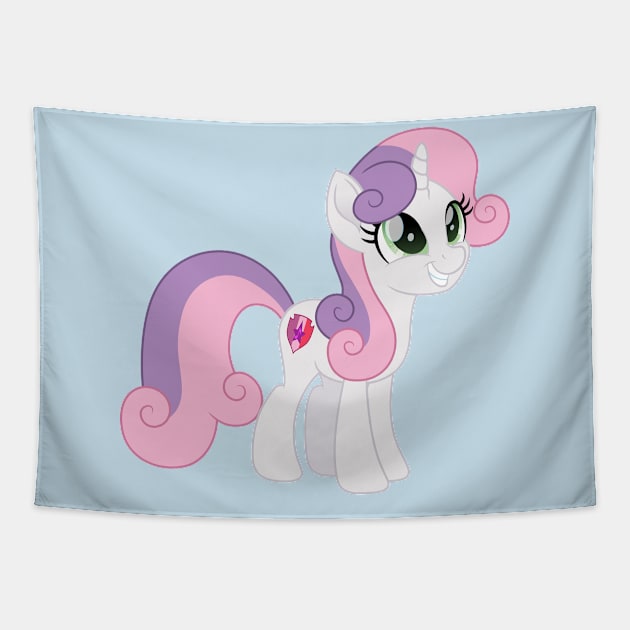 Future Sweetie Belle Tapestry by CloudyGlow