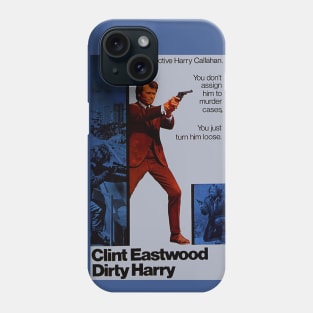 Classic Clint Eastwood Movie Poster - Dirty Harry Phone Case