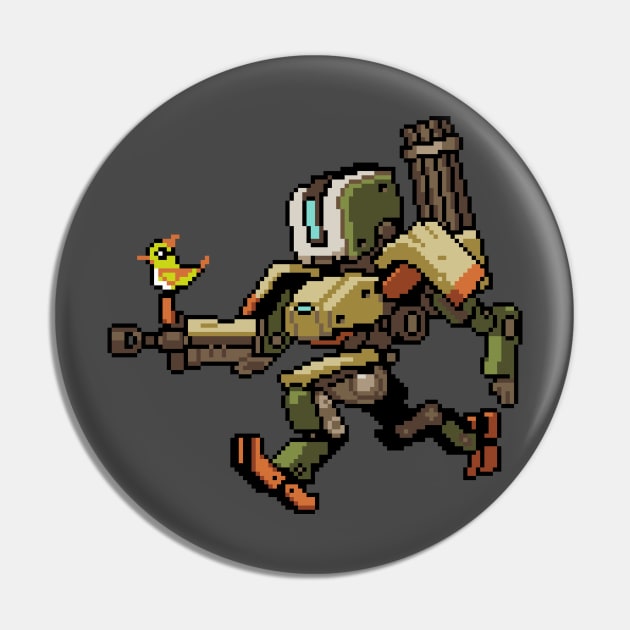 Overwatch - 16Bit Bastion Pin by wyckedguitarist