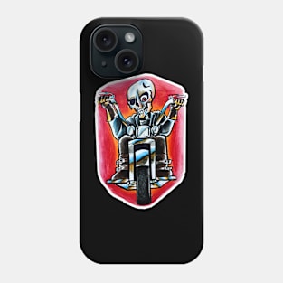 Biker Skeleton Phone Case