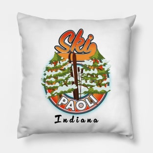 Paoli Indiana USA ski logo Pillow