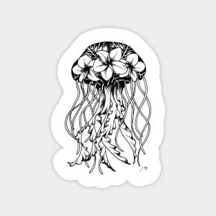 Floral Jellyfish Magnet