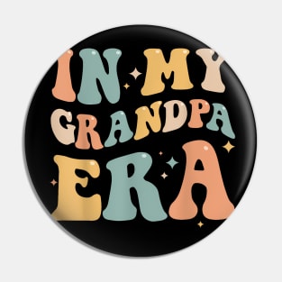 In My Grandpa Era Lover Groovy Papa Fathers Day Pin