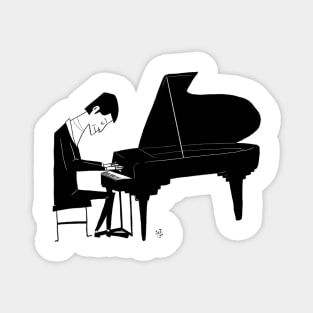 Elegant Piano Man Magnet