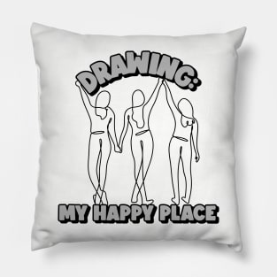 Doodling Art: Drawing My Happy Place Pillow