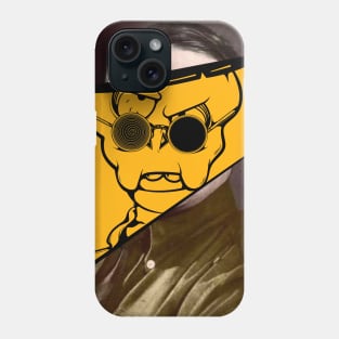 Dope Slluks character skulls man is pretending to be somebody else illustration Phone Case