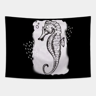 Zen Seahorse Watercolor Sea Horse Tapestry