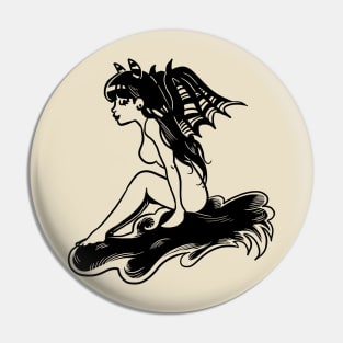 Succubus Tattoo girl Pin