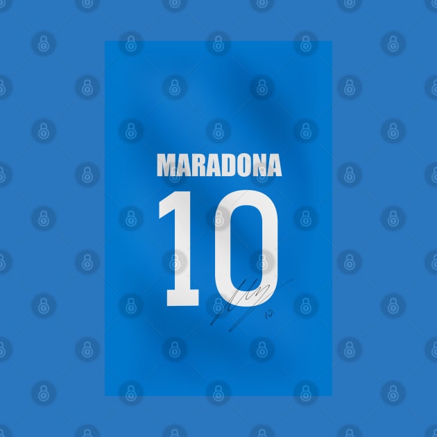 MARADONA / NAPLES SIGNED JERSEY by Jey13