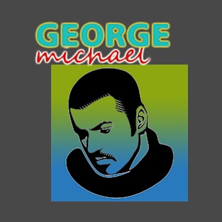 George Michael 1980s Styled Aesthetic Design T-Shirt