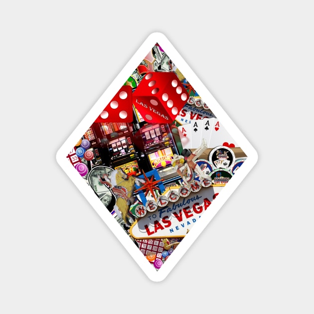 Diamond Playing Card Shape Magnet by Gravityx9