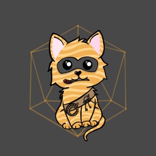 D20 Fluffy Tabby Rouge | Kitty Thief | DND Cat T-Shirt