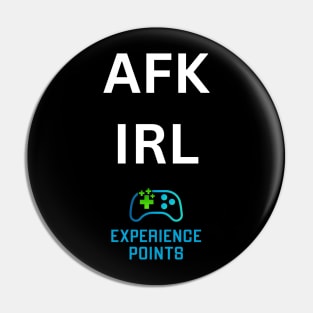AFK IRL white text color logo Pin