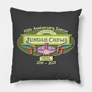 Tales from the Jungle Crews 10th Anniversary Logo Pillow