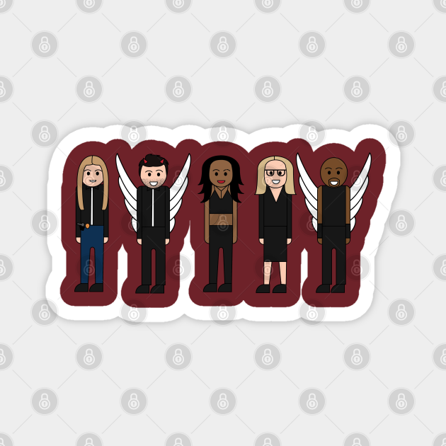 Lucifer Characters Cartoon Icons - Lucifer Morningstar - Magnet | TeePublic Lucifer Characters Cartoon Icons - Lucifer Morningstar - Magnet | TeePublic