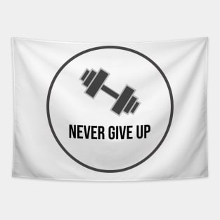 Never give up Tapestry