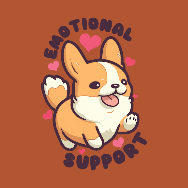 Emotional Support Corgi by Everythingiscute