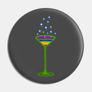 rainbow cocktail Pin