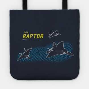 Vintage F-22 Raptor Fighter Jet Tote