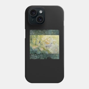 White Stag Emerald Forest Phone Case