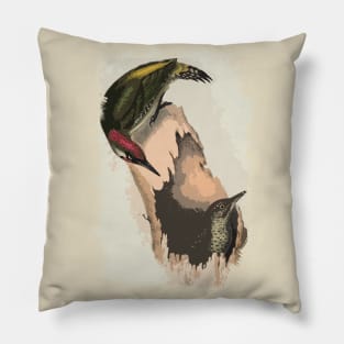 European green woodpecker Pillow