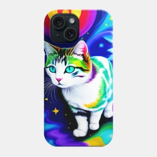 Cosmic Graceful Kawaii Cat Phone Case