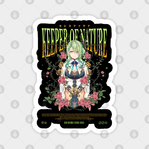 Hololive English Ceres Fauna - Keeper of Nature Magnet by Waifuku Merch