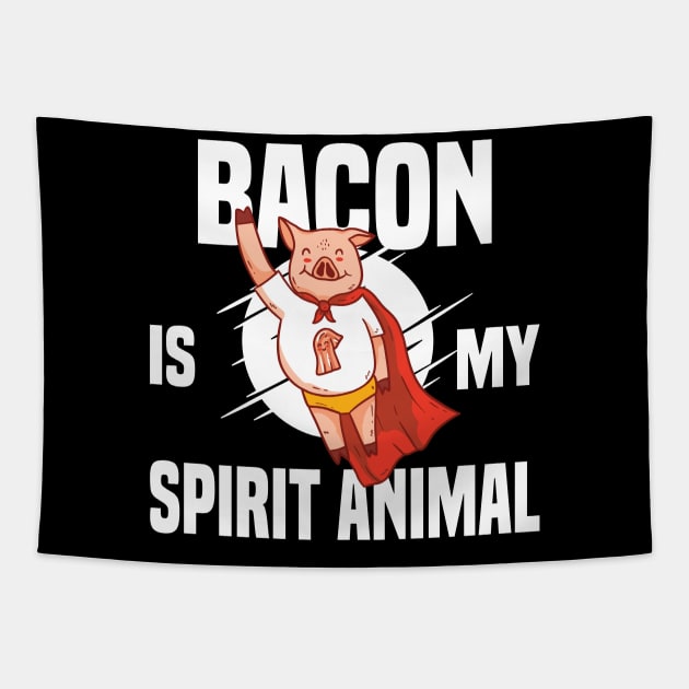 Bacon Bacon Pork Food Spirt animal Ham Gift Tapestry by Jackys Design Room