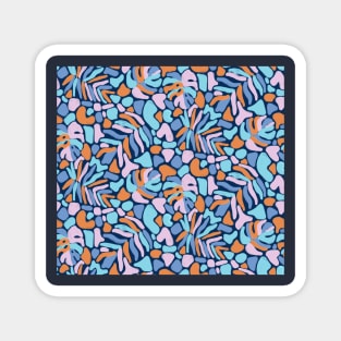 Matisse Navy Tropical Leaves Magnet