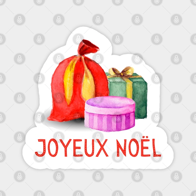 French Christmas Gift France Joyeux Noel Magnet by InnerMagic