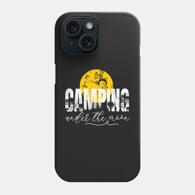 Camping Under The Moon Phone Case by PlusAdore