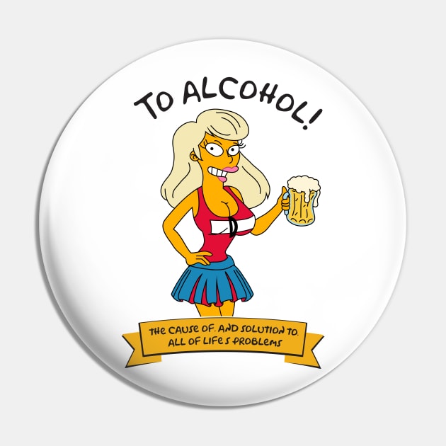 Blonde Duffgirl Pin by Teesbyhugo