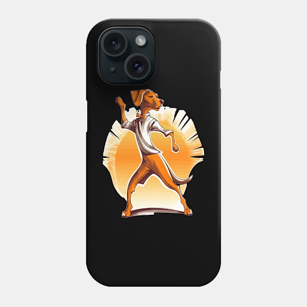 Dancing Dog Dachshund Lover Funny Dance Competition Dackel Phone Case by QQdesigns