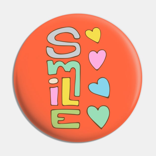 SMILE Uplifting Lettering with Friendship Happiness Love Hearts - UnBlink Studio by Jackie Tahara Pin by UnBlink Studio by Jackie Tahara