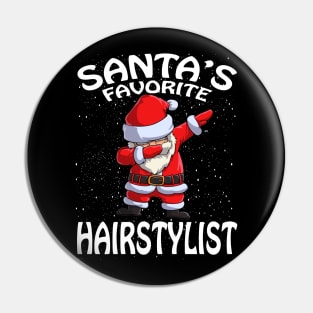 Santas Favorite Hairstylist Christmas Pin