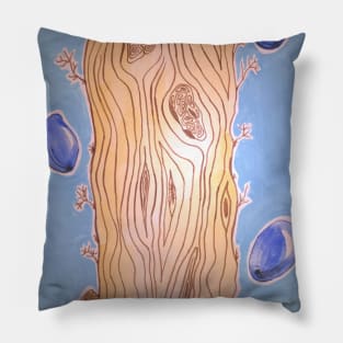 Abstract tree with plums Pillow