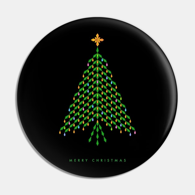 Merry Christmas with elegant crystal Christmas Tree design Pin by kindsouldesign