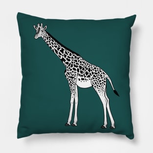 Giraffe - ink illustration Pillow
