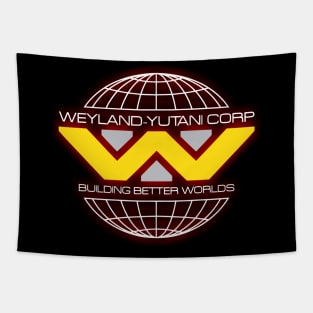 Alien Weyland Yutani Corp Logo Tapestry