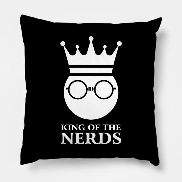 King of the Nerds Pillow by MacMarlon