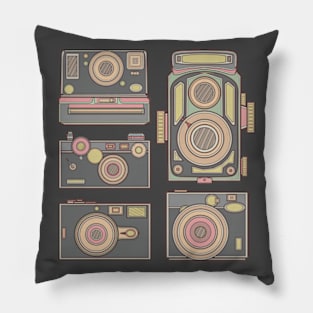 Dark Classic Camera Pillow