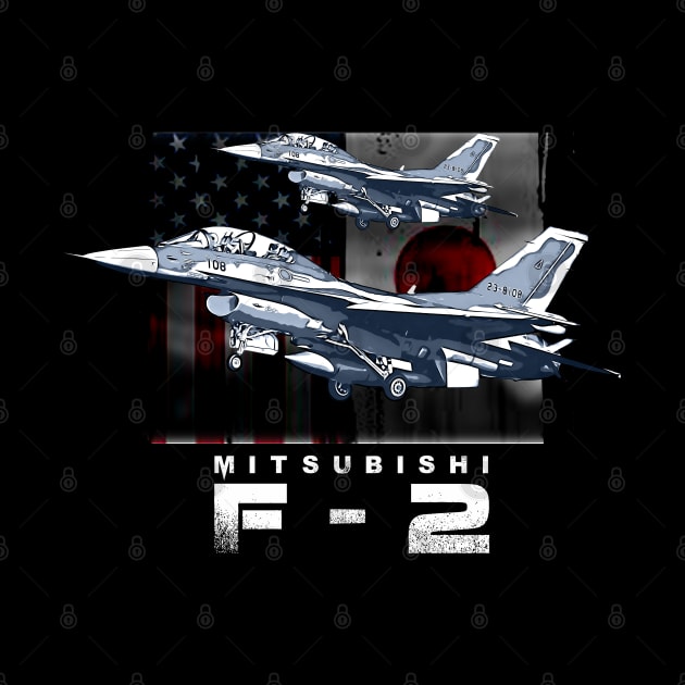 Mitsubishi F-2 Fighter jet by aeroloversclothing