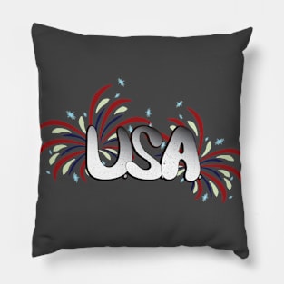 USA Fireworks Pillow