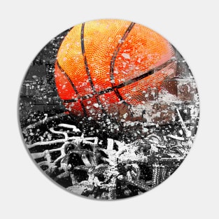 Basketball art print swoosh 103- Basketball artwork Pin