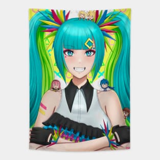 Colorful miku Tapestry