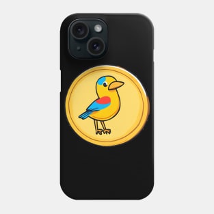 coin with a small bird on it Phone Case