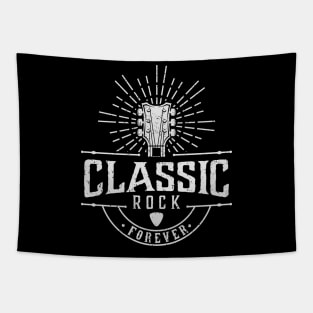 Classic Rock Forever // Vintage Rock Badge Tapestry