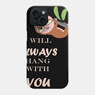 Funny Cute Hanging Sloth Phone Case