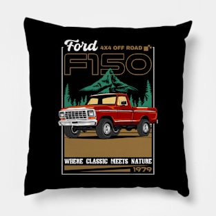 Retro F150 Pickup Car Pillow